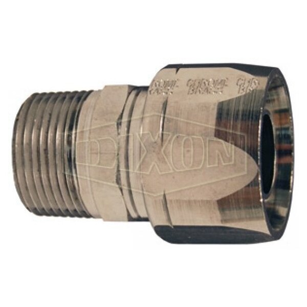 Dubl-Grip Re-Attachable Hose Coupling, 1 in Nominal, MNPT, Brass, Domestic